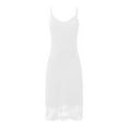 thumbnail image 6 of Ujnder Women's Nightgown Sleeveless Lace Trim Dress Sleepshirt White XXL, 6 of 6