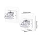 thumbnail image 4 of Soportes para Barra Cortina Sin Taladro Ganchos Montaje en Pared Baño Y (transparente) 2 Uds., 4 of 4