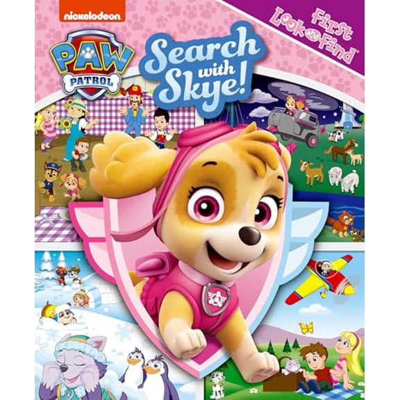 Pre-Owned Nickelodeon Paw Patrol - Search with Skye First Look and Find Activity Book - PI Kids, 9781503732780, 1503732789, Paperback,