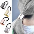 thumbnail image 4 of Soportes para cola de caballo, lazos de Metal para el cabello, banda elástica para el cabello, pasador minimalista, soporte para cola de caballo, accesorios para el cabello para mujeres y niñas, 4 Uds. JM, 4 of 5