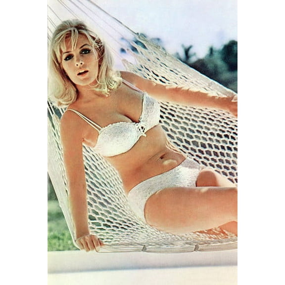 Stella Stevens Busty Bikini In Hammock 24x36 Poster