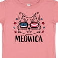 thumbnail image 4 of Inktastic 4th of July Meowica Cat in Flag Sunglasses Boys or Girls Baby T-Shirt, 4 of 5