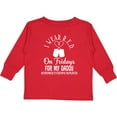 thumbnail image 3 of Inktastic I Wear R.e.d. on Friday for Daddy Boys or Girls Long Sleeve Toddler T-Shirt, 3 of 5