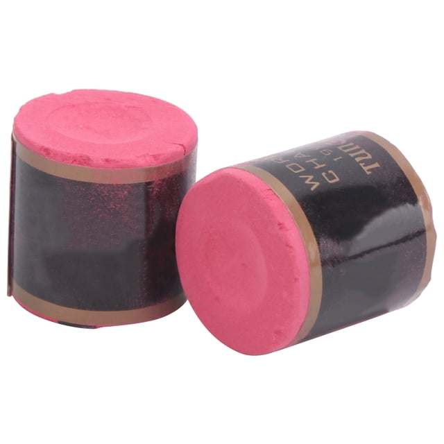 2 Pcs Pointes de Queue de Billard Craie Antidérapante Accessoires de Billard (Rouge)