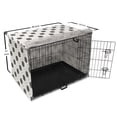 thumbnail image 6 of Abstract Dog Crate Cover, Monochrome Illustration of Celtic Like Knots on a Plain Background, Easy to Use Pet Kennel Cover Small Dogs Puppies Kittens, 7 Sizes, Charcoal Grey and White, by Ambesonne, 6 of 6