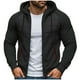 thumbnail image 2 of pstuiky Camisas casuales de manga larga para hombre, Chaqueta tipo cárdigan con capucha y cremallera de manga larga con empalmes de color liso para hombre top de hombre xxl, 2 of 8