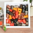 thumbnail image 5 of Muzilife Shadow Box Picture Frame with Linen Board Deep Wood Glass Display Case,White, 8x8" 3 Pack, 5 of 6