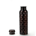 thumbnail image 2 of Perilla Home 100% Antique Diamond 1 Litre Pure Copper Bottle With Leak Proof Contains Ayurveda Health Benefits For Drinking Water For Men Women Gym Yoga Travelling Hiking Indoor | Outdoor | Office |, 2 of 12