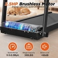 thumbnail image 5 of OBENSKY Walking Treadmill for Seniors, Treadmills for Home with Extended Handrails & Pulse Sensors, 2.5HP Quiet Motor, 300 LBS Capacity, Manual Incline, Allows Reverse Walking for Rehab, 5 of 10