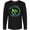 AB-Black, variant on Inktastic Skip a Straw Save a Turtle with Cute Green Sea Turtle Long Sleeve T-Shirt