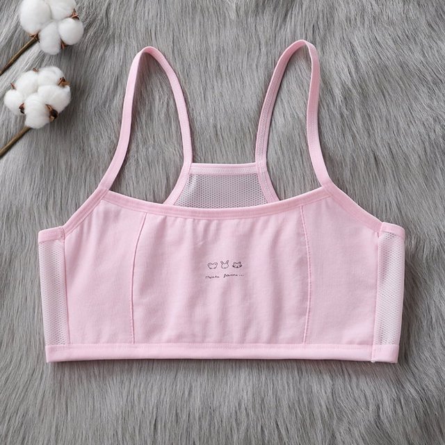 Ropa interior para niñas de primaria, sujetador fino de verano para estudiantes de secundaria, chaleco antigolpes para niños