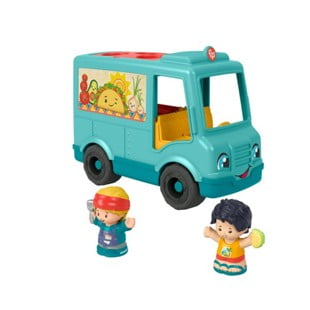 Fisher-Price Little People Serve It Up Food Truck Musical Toddler Toy with 2 Figures