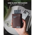 thumbnail image 4 of REJODA-Airtag Wallet with Keyring Mens Pop up Credit Card Wallet with Air Tag Holder Trifold ID Window RFID Blocking, 4 of 4