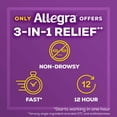 Allegra 12 Hour NonDrowsy Antihistamine Allergy Relief Medicine, 60 mg
