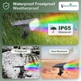 thumbnail image 4 of Solar Lights Outdoor Waterproof: IP65 Led Spot Light Decorations for Garden - Multicolor RGB Solar Powered for Yard - Dust to  Uplighting Landscape Pathway Drive Patios 6PC, 4 of 7