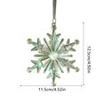 thumbnail image 3 of LYCAQL Snowflakes-Christmas Tree Decorations, Snowflake Ornaments for Tree, Glitter White Snow Flakes Ornaments, Christmas Indoor Winter Wonderland Decor, 3 of 6