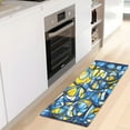 thumbnail image 6 of Abstract Blue and Yellow 39x20" Bath Mat Carpet, Absorbent and Non-Slip for Kitchen or Bathroom, Quick-Drying, 6 of 8