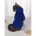 thumbnail image 3 of ZDM Basic Dog Hoodie, Dog Warm Jacket, Cat Apparel, Dog Shirt, Dog Clothes for Puppy Kitten Small Medium Dogs Cats Cadet Blue, 3 of 7