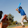 thumbnail image 4 of Foam Baseball Bat Mini 54cm Children Baseball Toy Set Soft Bat Indoor/Outdoor Fun Baseball Bat for Children Baseball Course, Practice Batting（1set，random color）, 4 of 5
