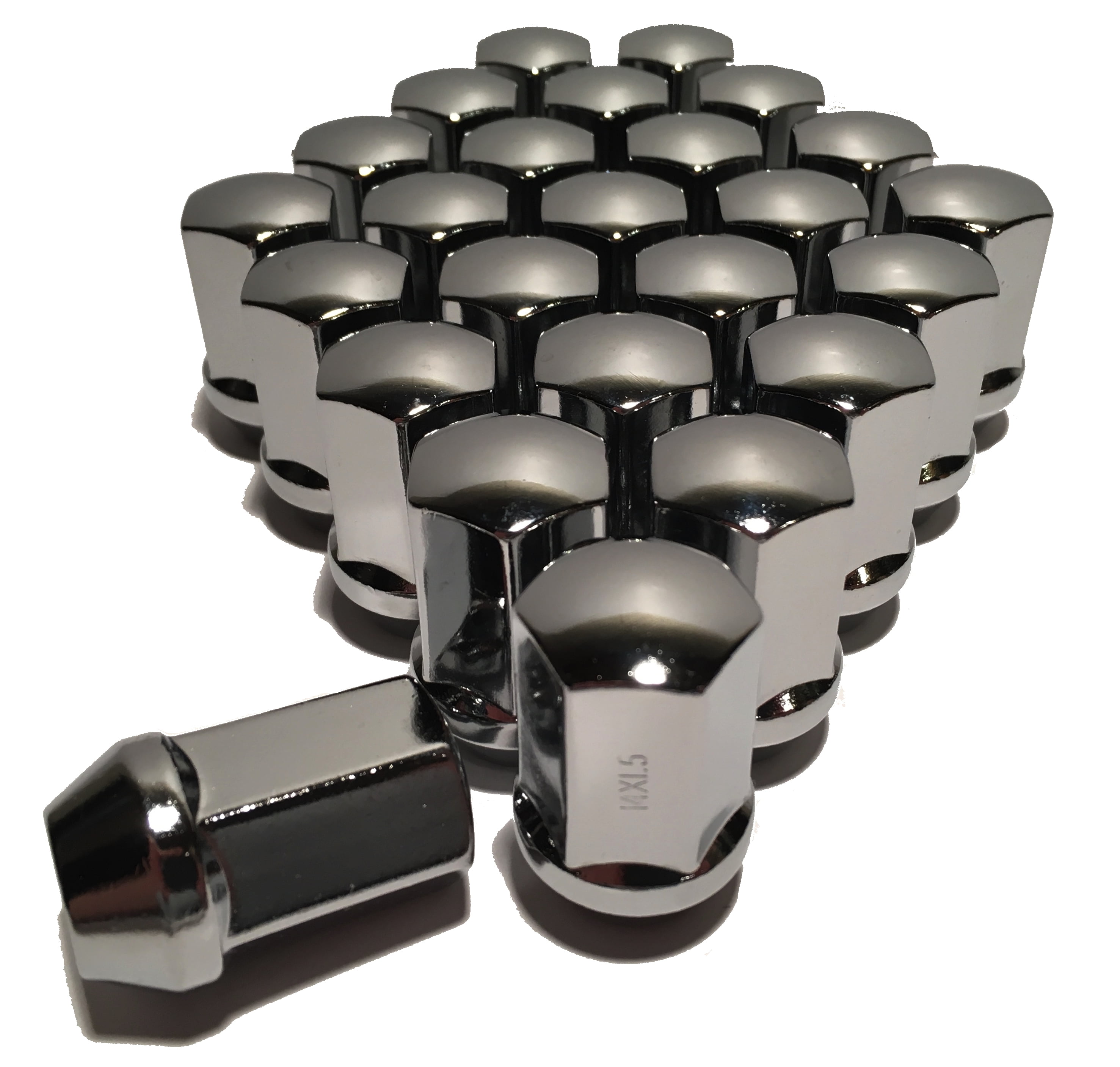 32 Chrome 14x1.5 OEM Acorn Lug Nuts Large Seat Factory Wheel Rim Lugs 1