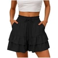 thumbnail image 3 of Anti-chafing Cooling Skirt for Women Womens Casual Outfits High Waisted Shorts Women Active Everyday Short Summer Outfits for Women Plus Size Shorts Cool Feeling Shorts for Women Maternity Shorts, 3 of 4