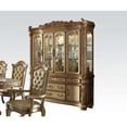 thumbnail image 2 of ACME Vendome Hutch & Buffet, Gold Patina & Bone (1Set/2Ctn)-Color:Gold Patina & Bone,Quantity:1,Style:Vintage/Traditional/Victorian, 2 of 2