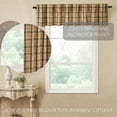 thumbnail image 4 of VHC Brands Cider Mill 3 PC Khaki Plaid Curtain Set (1 Valance 16x72 and 2 Tier 24x36), 4 of 5