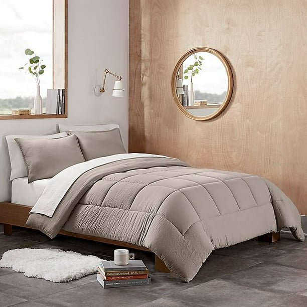 Ugg Devon 3 Piece Reversible King Comforter Set In Oatmeal Com Ugg Devon 3 Piece Reversible King, Ugg Bedding King