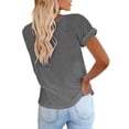 thumbnail image 3 of Sherrylily Women Short Sleeve Shirts Loose Casual Summer Basic Tops Fashion Tee, 3 of 3
