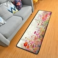 thumbnail image 2 of GZHJMY Watercolor Floral Non-Slip Runner Rug Area Rug Washable Rectangle Rug for Bedroom Living Room Bathroom Hallways Home Decor 72x24 Inches#139, 2 of 7