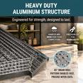 Gutter Guard Kit, Black, 6 IN. x 48 FT., All-Aluminum Roof Gutter ...
