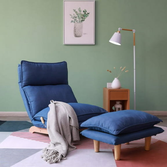 Lazy Sofa Balcony Leisure Chair Bedroom Sofa Chair Foldable Reclining Chair Leisure Single Sofa Functional Chair