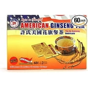 Hsu's Ginseng | American Ginseng Tea, 60ct | Cultivated American Ginseng from Marathon County, Wisconsin USA |  | 60ct Box, ,