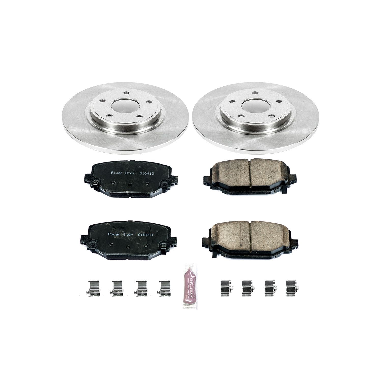 Power Stop Rear Stock Replacement Brake Pad and Rotor Kit KOE5961