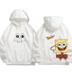 thumbnail image 3 of Suéter de poliéster con dibujos animados de Bob Esponja para otoño e invierno, sudadera con capucha de manga larga fina o polar, 3 of 5