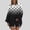 Black, variant on CLOISE Sweatshirt Women Polka Dots Oversized Sweatshirts Crew Neck Long Sleeve Hoodies Shirts Black Drop Shoulder Tops Fall Tunic Y2k Outfits XL