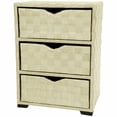 thumbnail image 2 of Oriental Furniture Natural Fiber Chest of Drawers, 3 Drawer, mocha color, 2 of 5