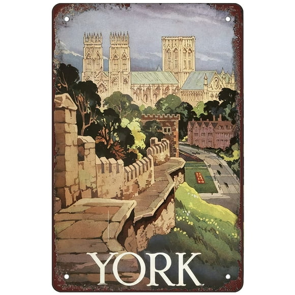 Retro Funny Metal Sign Sheet Signs Tin Sign,york poster, 8 x 12 Inches