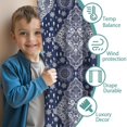 thumbnail image 3 of Blackout Kids Curtains,Boho Bohemia Flower Childrens Insulated Curtains Set Of 2,Bedroom Essentials,Toddler Room Decor 52"x84"(132x213cm), 3 of 4