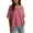 #2Hot Pink, variant on Oversized Striped T-Shirts for Women Summer Color Block Short Sleeve Tops Drop Shoulder Boxy Tees
