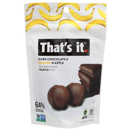 DARK CHOCOLATE + BANANA + APPLE TRUFFLE BITE