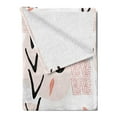 thumbnail image 2 of Modern Soft Flannel Fleece Throw Blanket, Cat Faces Dotted Whiskers Kittens Animals Kids Nursery Theme, Cozy Plush for Indoor and Outdoor Use, 60" x 80", Dark Coral Black Peach, by Ambesonne, 2 of 5