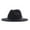 Black, variant on 2DXuixsh Wide Brim Fedora Hats for Women Men Dress Hat Felt Panama Hat Classic Fedora Hat with Belt Buckle Wide Floppy Wool Fedora Hat Khaki