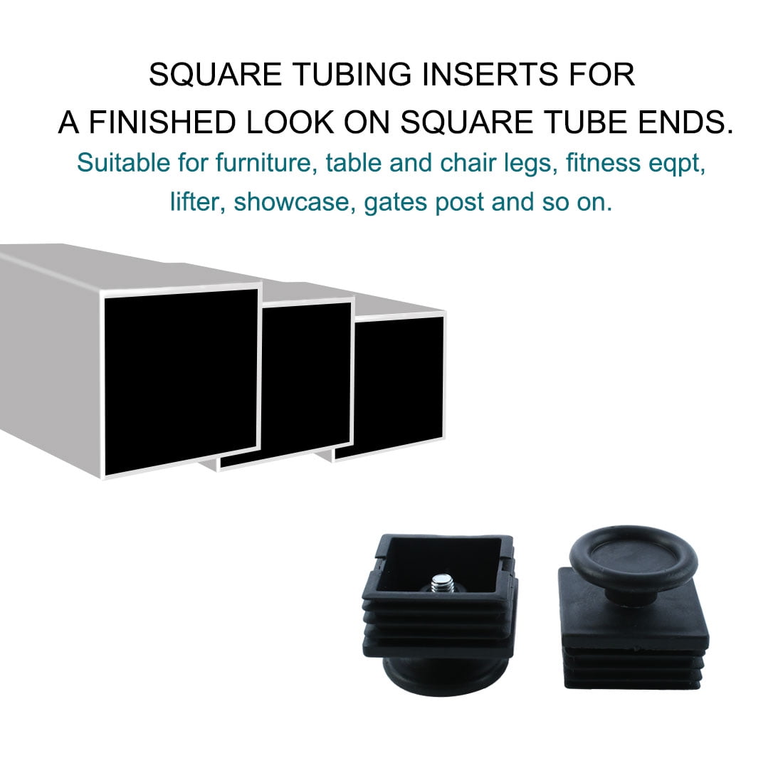 Unique Bargains 10 Sets 38mm Base Dia Adjustable Leveling Foot 38mmx38mm Square Insert Kit