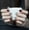 [L] code, variant on Cherry red cat's eye champagne diamond hand-worn nail piece light luxury pure handmade high quality control nail