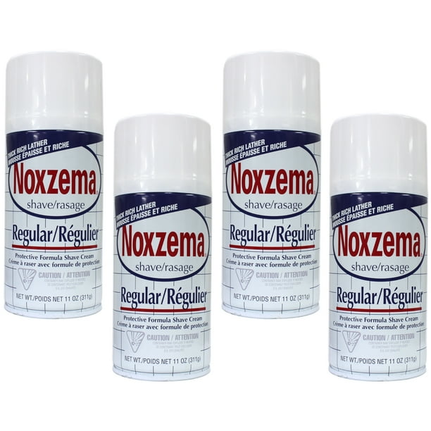 4 Pack NOXZEMA Regular Shave Cream Protective Formula Shaving Cream