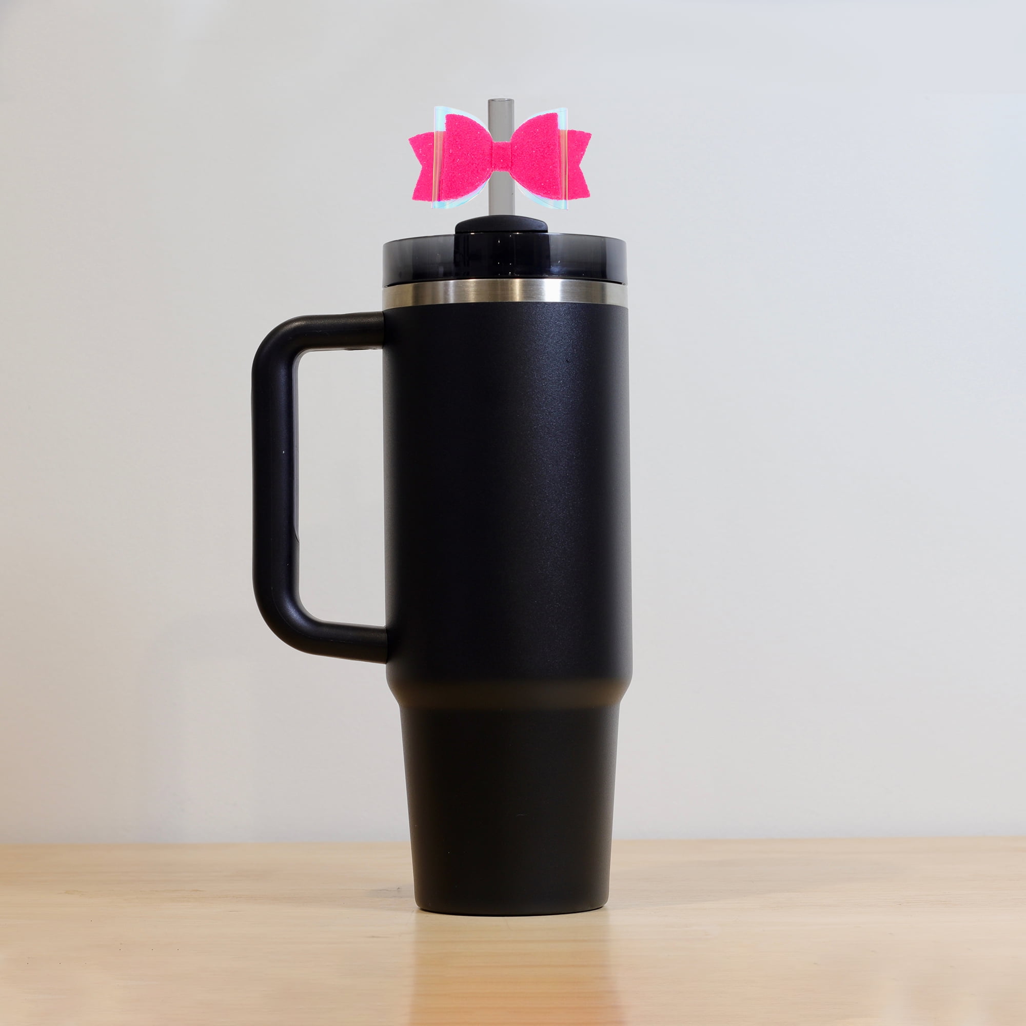 Unique Bargains 1Pc Kitchen Use Bow Thermal Bottle Drinkware Accessory Rose Red