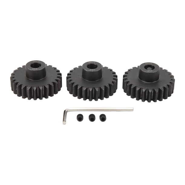 Ensemble de pignons d'engrenage en acier chromé 48DP pour moteur RC, engrenages de moteur à arbre de 3,175 mm pour voiture RC 1/10, comprenant des pignons de 13T à 23T avec vis Ensemble de pignons d'engrenage en acier chromé 48DP pour moteur RC, engrenages de moteur à arbre de 3,175 mm pour voiture RC 1/10, comprenant des pignons de 13T à 23T avec vis