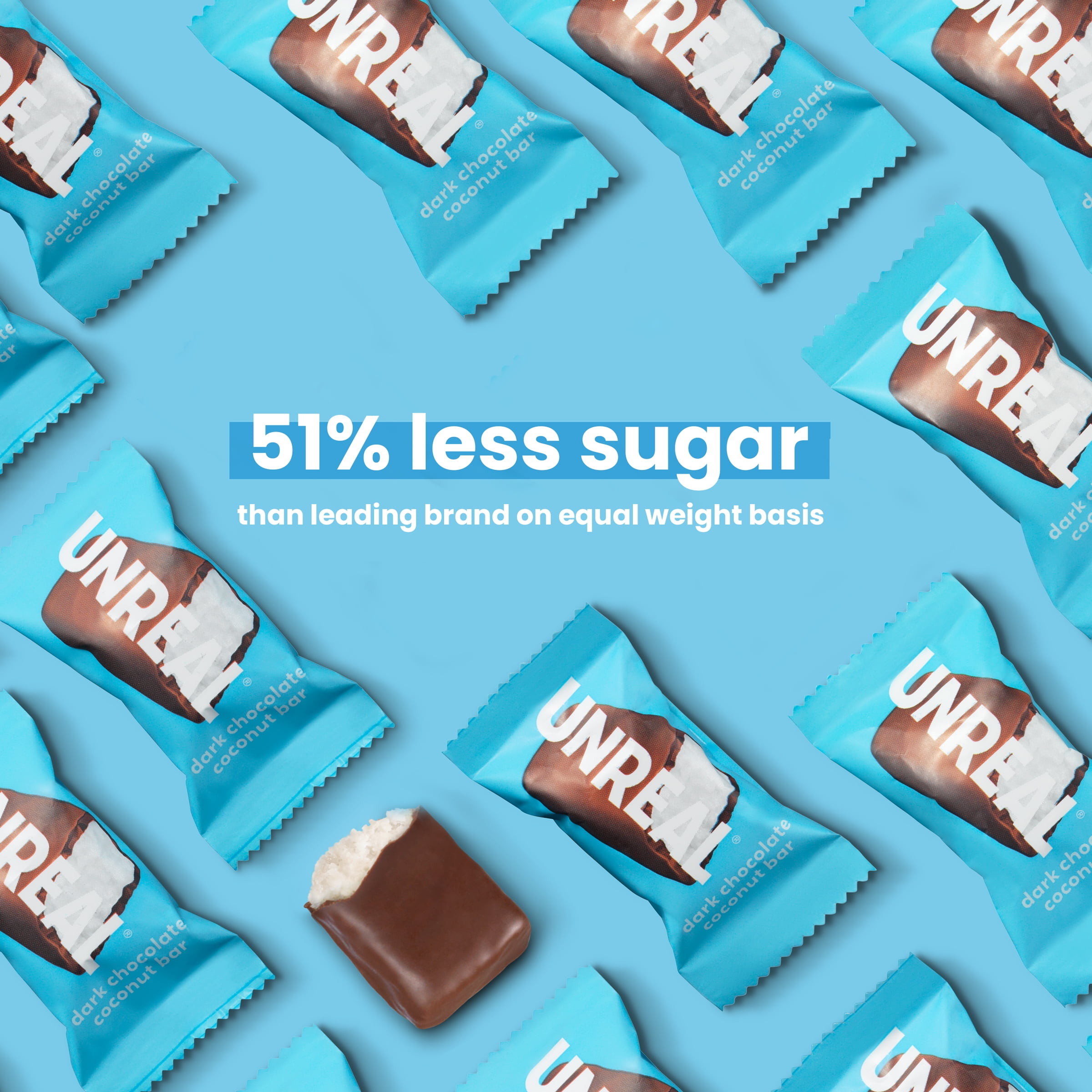 Unreal Dark Chocolate Coconut Bars, 4.2 oz Gluten Free