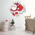 thumbnail image 2 of 3d santa gift breaking wall customer decoration wall stickers decals, 2 of 5